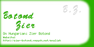 botond zier business card